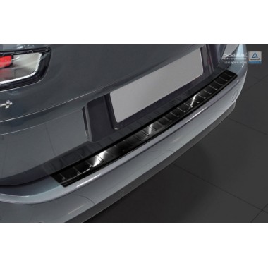 Накладка на задний бампер (черная) Citroen C4 Grand Picasso II (2013-) бренд – Avisa главное фото